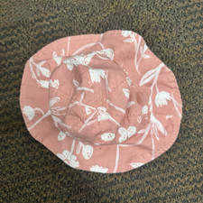 Carter's 6m Pink Floral Bucket Hat 100% Cotton Adjustable Baby Summer Spring