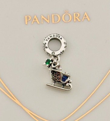 LIMITED EDITION Neu Original Pandora Weihnachtsschlitten 2023 Jahr Charm 792977C01