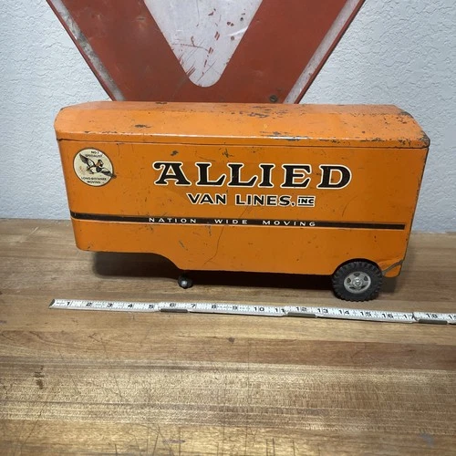 Vintage 1950s Tonka Allied Van Lines Nation Wide Moving - Trailer Only