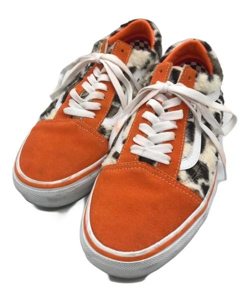 Baskets VANS SUPREME léopard Old Skool homme orange blanc 28 UK