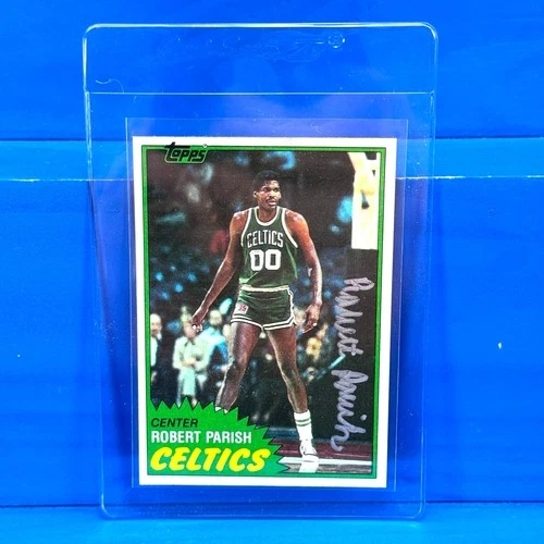 ROBERT PARISH Signed 1981 Topps #6 Boston Celtics HOF Legend IP Auto Autograph