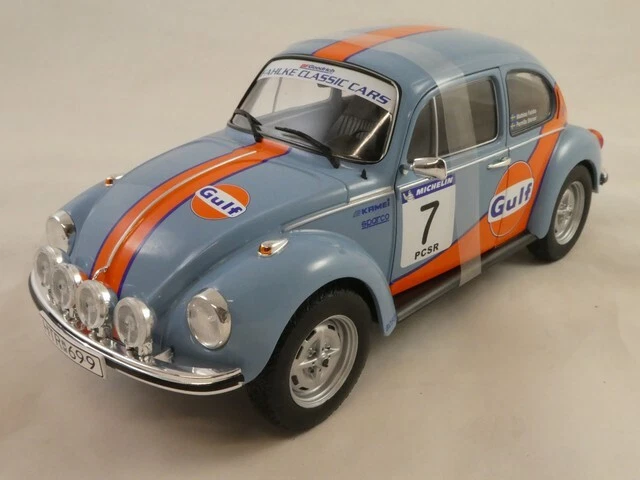 Solido Volkswagen Beetle 1303 #7 GULF Rally Cold Balls 2019 1/18 S1800517 - Immagine 2 di 3