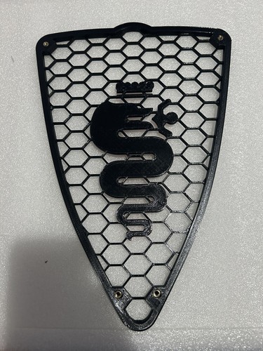 Griglia Scudo A Nido D'Ape Alfa Romeo Mito 2008-2015 Con Biscione GRIGIO - Bild 4 von 5