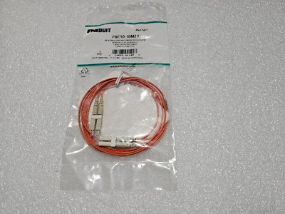 Panduit F6E10-10M2Y 2m LC-LC Multimode Patch Cord 62.5/125um Orange