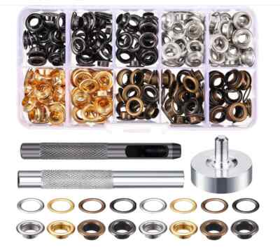 Eyelet Punch Die Tool Set +20 Sets Eyelet Grommet Clothing Leather Crafting