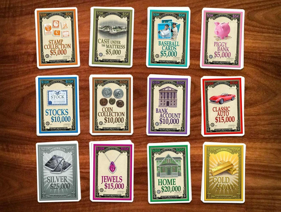 Grandpa Becks Cubre tus activos Juego de cartas Divertido conjunto familiar-juguete de colección Foto 4 de 4