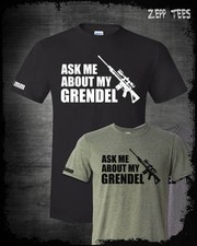6.5mm Grendel Shirt AR15 Second Amendment Gun Rights Military Molon Labe USA Pew