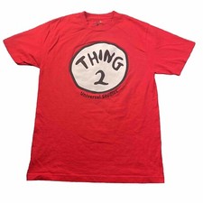 Universal Studios Dr. Seuss  Thing 2  Red Graphic T-Shirt Size L Orlando Florida