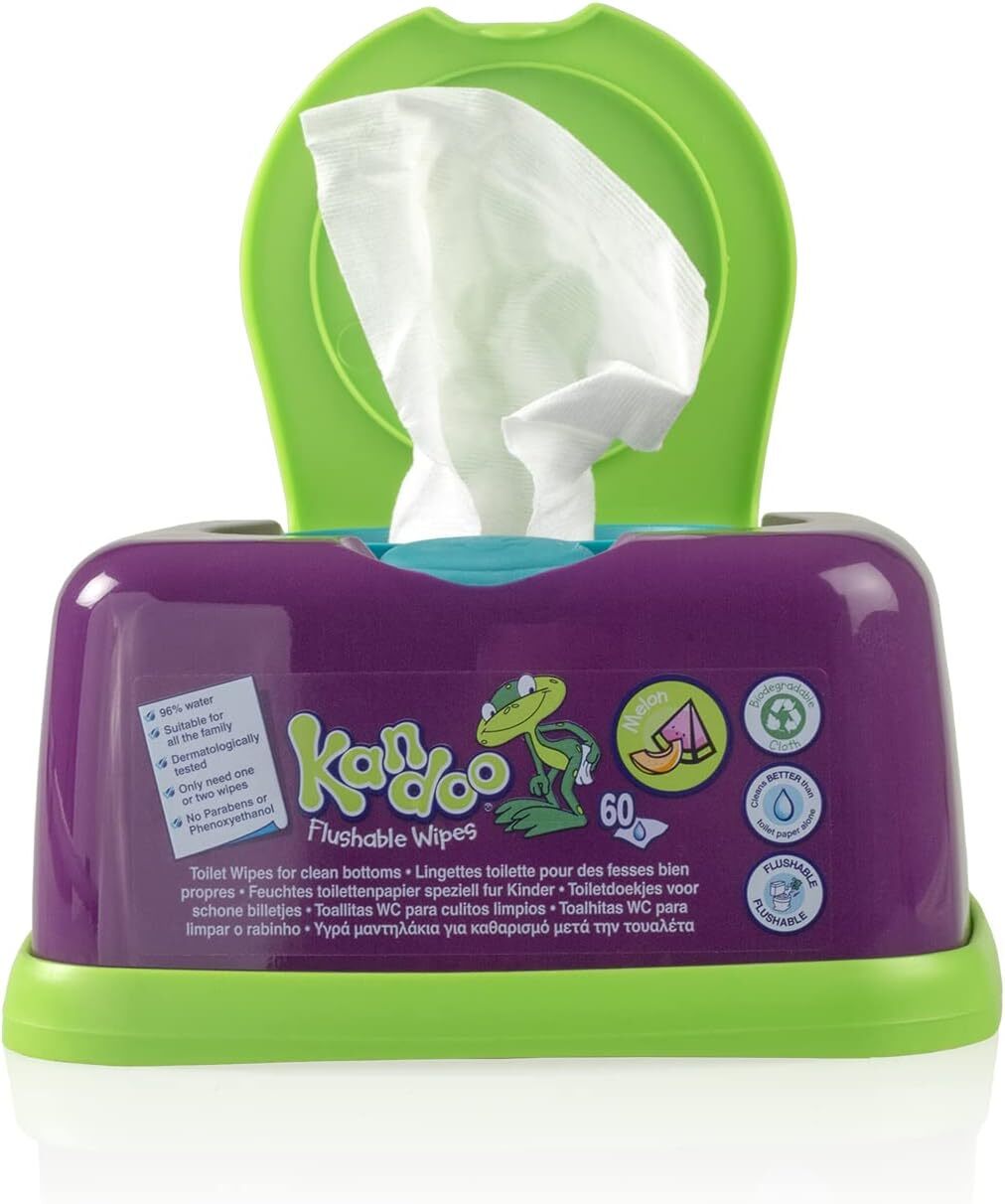 Kandoo Melon Scented Wet Toilet Tissues 60 Flushable & Biodegradable