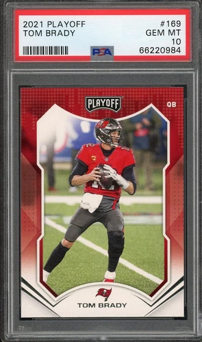 2021 Panini Playoff Tom Brady PSA 10 Gem Mint Patriots Buccaneers