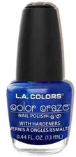 L.A. Colors Color Craze NAIL Polish #424 CNP424 WIRED BRIGHT ROYAL BLUE METALLIC