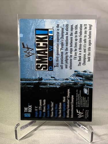 1999 Comic Images WWF SmackDown! The Rock #3 - Picture 2 of 2