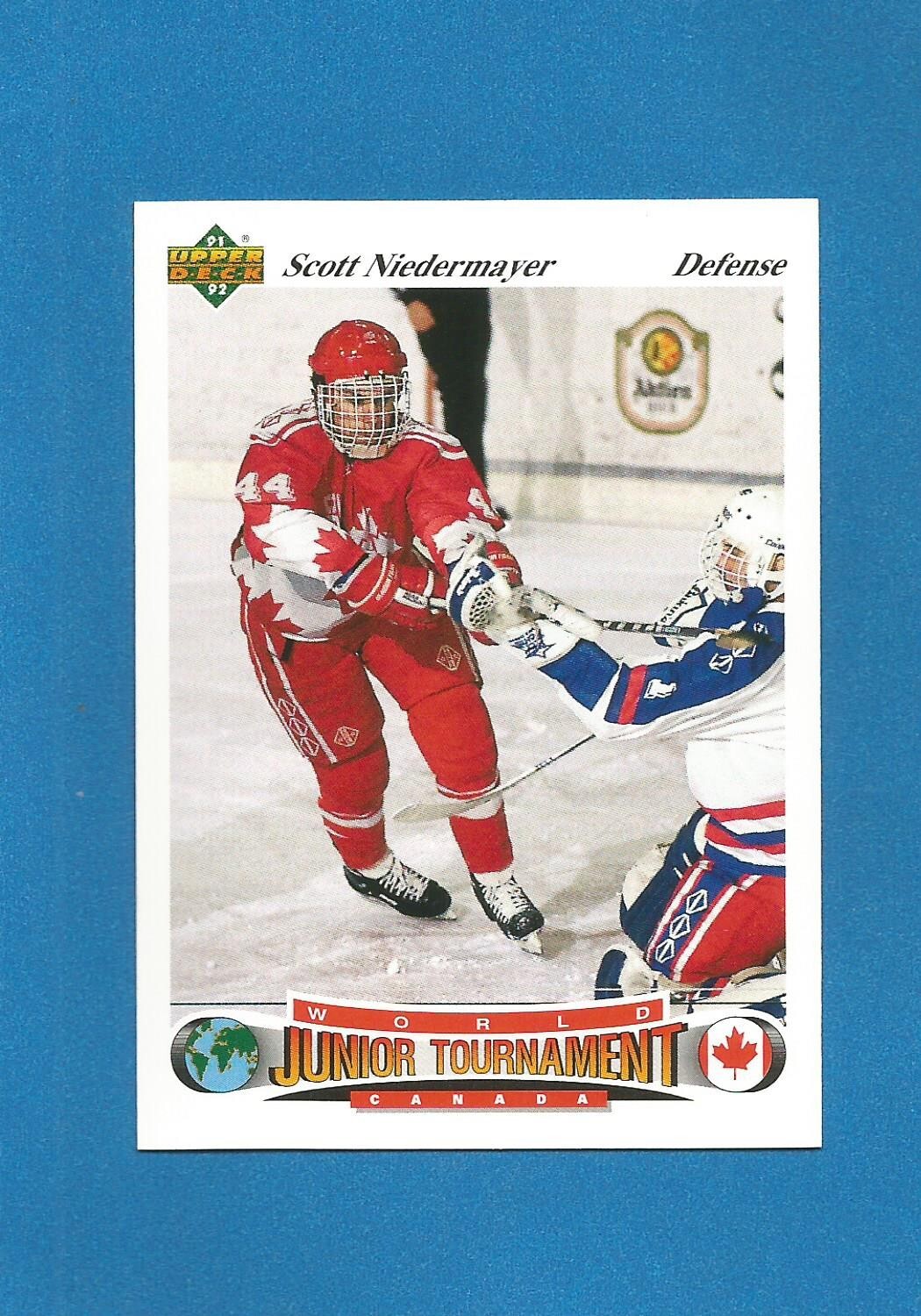 Scott Niedermayer HOF 1991-92 Upper Deck UD Czech World Juniors Hockey #53(MINT)