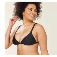 Andie Swim The Caicos Top Eco Nylon Black Size Medium