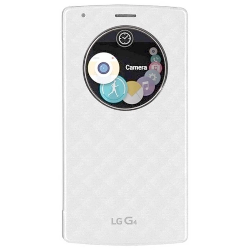 LG Custodia originale Quick Circle Case Cover Flip Rigida Bianco per G4 S - Immagine 3 di 3