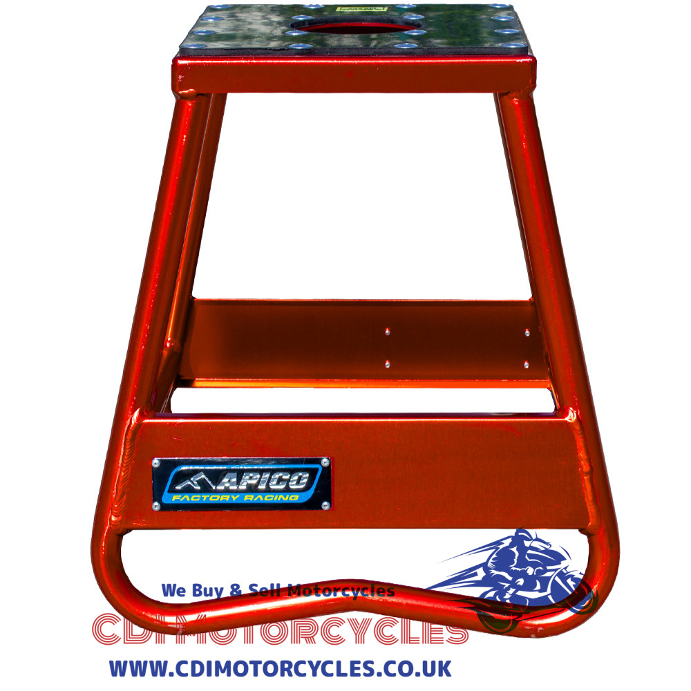 SOPORTE BICICLETA APICO CAJA ESTÁTICA TIPO ALEACIÓN NARANJA