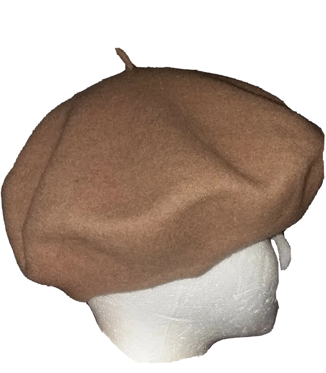 Cathay Lwobeing Beret 100% Wool French Cap Beige 11\