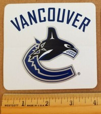 Vancouver Canucks NHL Hockey Logo Sticker in Blue/Silver/Black (4