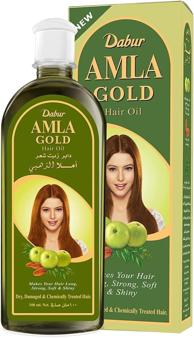Dabur Amla Gold Haaröl für Natur Glatte Indische Stachelbeere Ayurvedische 200ml
