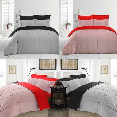 Luxury Lambert Vertical Pintuck Pleated Soft Quilt Duvet Cover Set