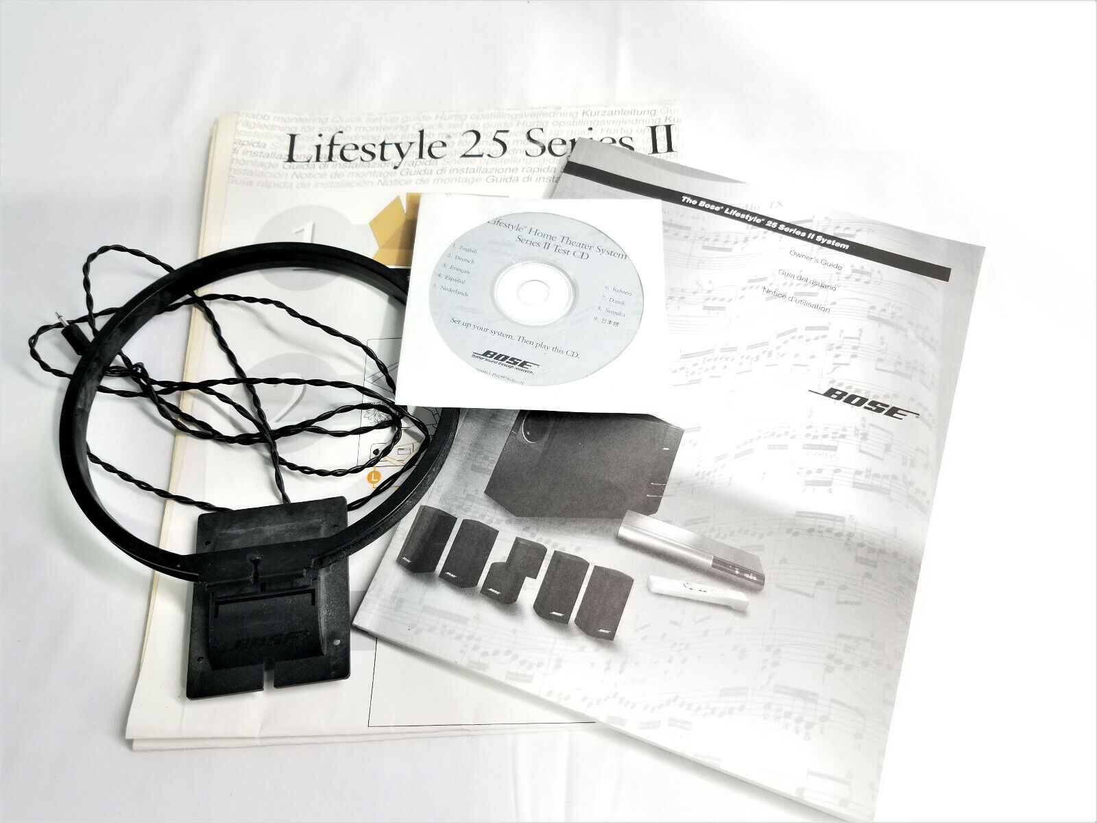 Intens Ægte om BOSE Lifestyle 25 Series II Owners Manual + Quick setup Guide + AM Antenna  + CD | eBay