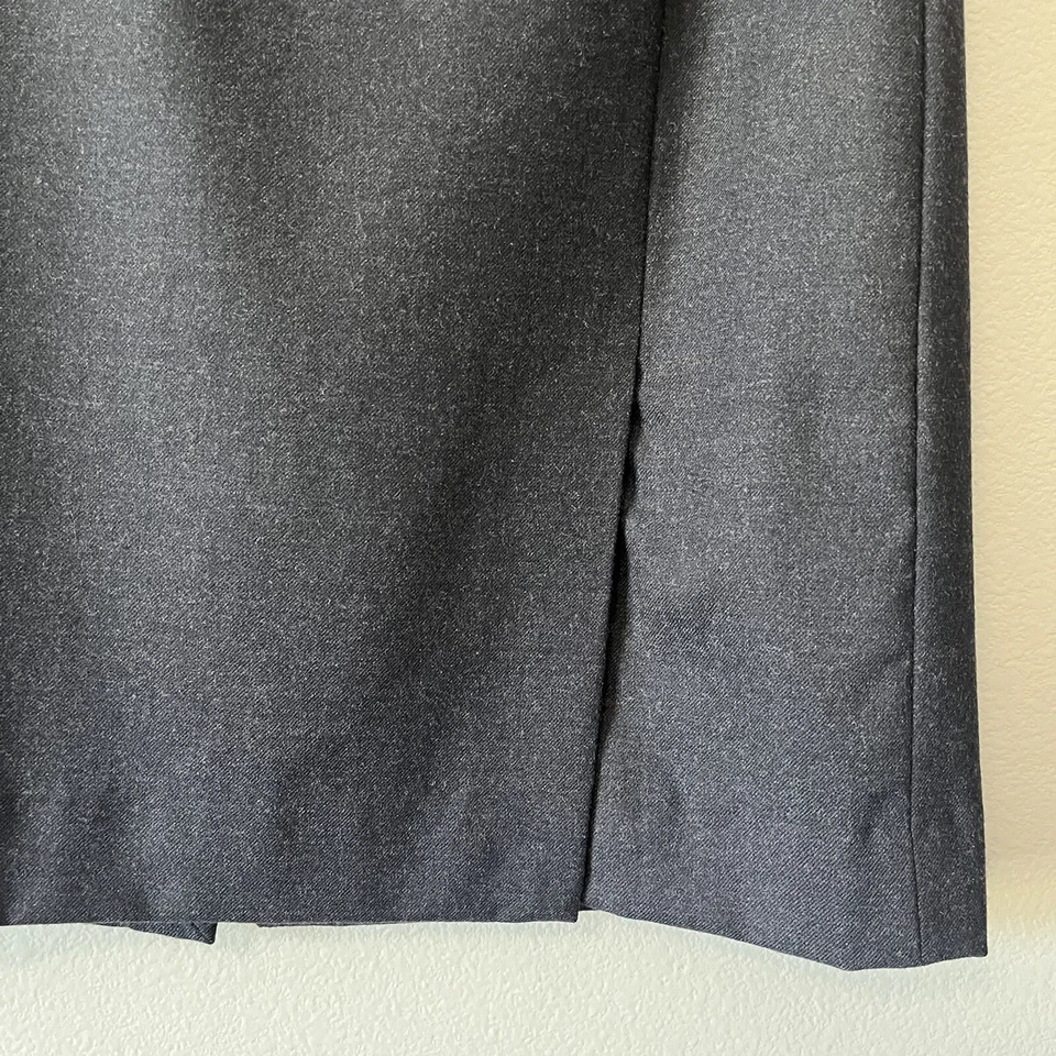 Saia lápis lã falconnable cinza carvão tamanho 2 roupa de trabalho profissional - Imagem 3 de 4