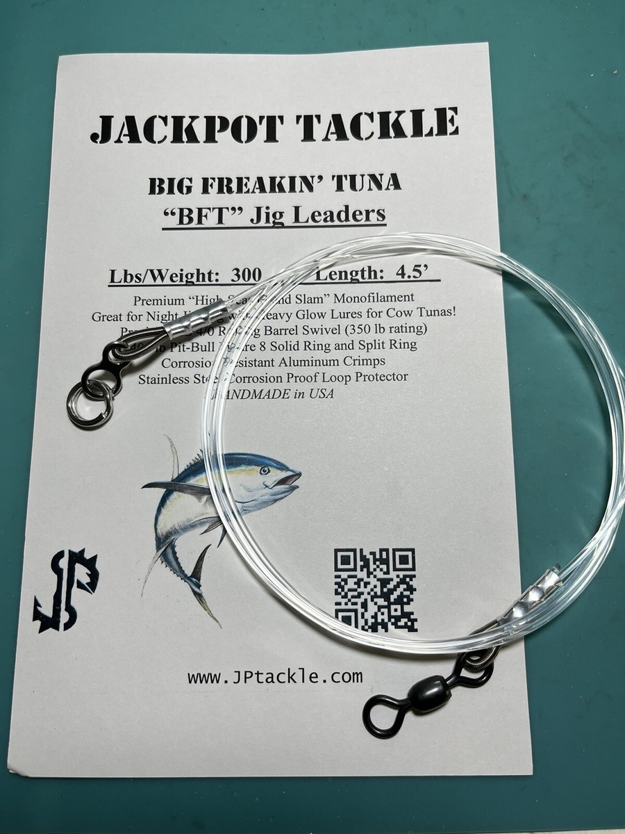 2 PACK* of 300 LB 4.5' BFT Big Freakin' Tuna Knife Jig Fishing