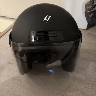 Casque moto Stormer noir — Taille L — NEUF + gants offerts - Photo 1/4