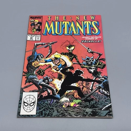 Vintage 1989 Marvel The New Mutants #80 Comic Direct Edition Louise Simonson