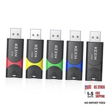 Flash Drive 64GB USB 3.0 Flash Drive 64 GB Thumb Drive 64G-3.0 5P Mixed Colors
