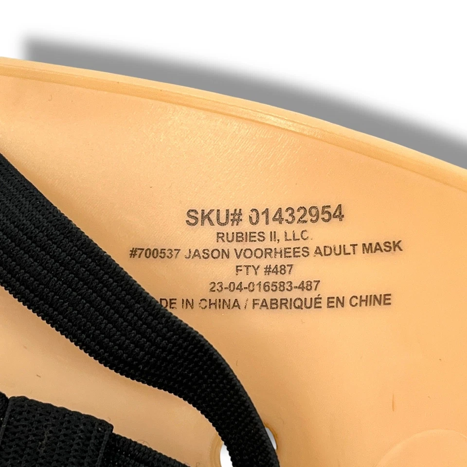 Viernes 13 Jason Voorhees Máscara Adulto Película de Terror Disfraz de Halloween Foto 4 de 4