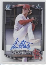 2025 Bowman Chrome Prospect Auto Quinn Mathews #CPA-QM Auto 1n9m