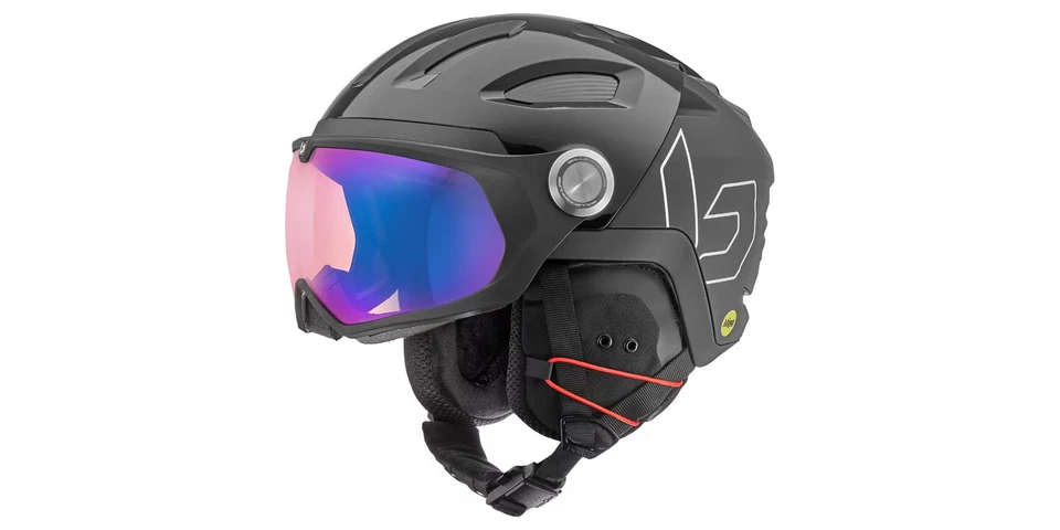 Bolle V-RYFT Multi-Einfluss Ski Helmet-Visor Schwarz Glänzend / Phantom Blue 1-3 - Bild 1 von 1