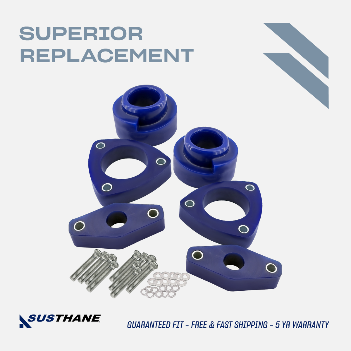 AUTOACER -6p Front Rear Lift Kit PU Spacers Shock Extenders 30mm