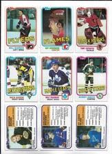 1981-82 Topps Hockey:Lot of 9 different