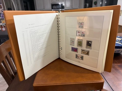 US STAMP COLLECTION ALBUM ALL PICTURED HIGH CV VERY NICE