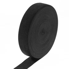 1" Black Elastic Band 11 Yards - High Stretchy Knit Spool for Sewing Crafts