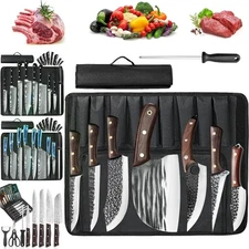 Chef Knife Set 8PCS Kitchen Knives Meat Knife Cleaver Boning Knife Ultra Sharp