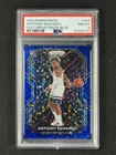 2020-21 Panini Prizm Fast Break Anthony Edwards #258 Blue Disco RC /175 PSA 8