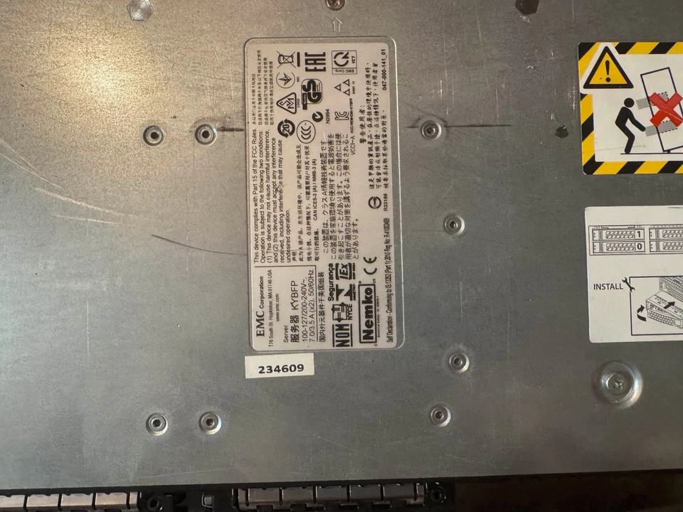 EMC KYBFP E5-2658(x2) @2.1GHz 256GB RAM NO HDD w/ Rails USED - Image 2 of 4