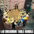 DREADNOK TABLE BUNDLE, For 3.75" Vintage Scale Figures, Zartan Throne, Gi Joe 3D