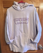 Cape Shark Light Purple Hoodie Womens XL