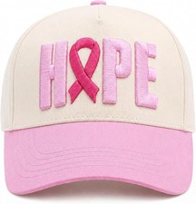 Breast Cancer Awareness Hat for Women Girls, ...