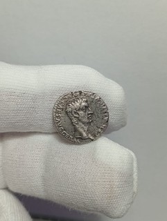 IMPERIO ROMANO CALÍGULA Y GERMÁNICO DENARIO DOBLE BUSTO PLATA 3 7GR. MUY RARA