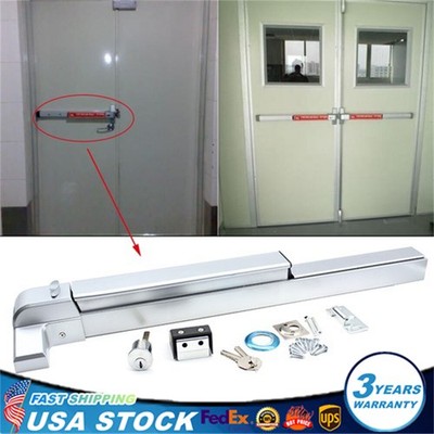 Door Push Bar Panic Heavy Duty Commercial Rim Exit Device Emergency Hardware New