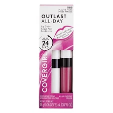 4 Pack CoverGirl Outlast All-Day Lip Color, Mauve Muse, 0.07 fl oz, 2 Ct