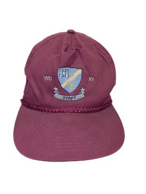 WCXV Staff Castle Fleur de Lis Crest Embroidered Baseball Cap Hat Coat of Arms
