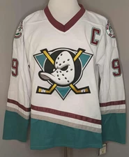 Paul Kariya Anaheim Mighty Ducks White "1996-03 Throwback" CCM NHL Jersey