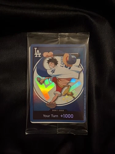 2026 ONE PIECE LOS ANGELES DODGERS MONKEY D LUFFY DON CARD PROMO 7/2/26 SEALED