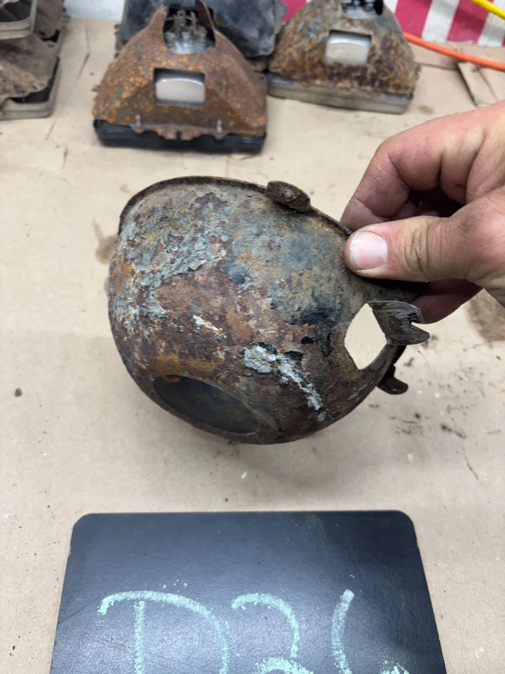 FORD F100 F150 F250 F350 MUSTANG FAROS REDONDOS MONTAJE CANASTILLA GRANDE 1970 71 72 7 Foto 4 de 4